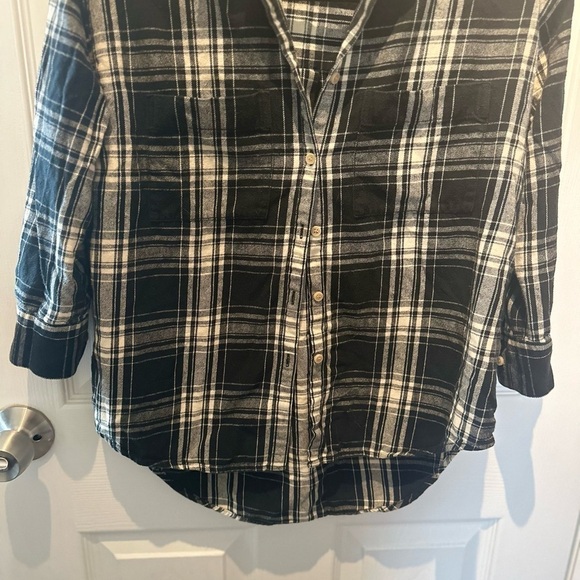 Madewell Flannel Trapeze Shirt XXS - Picture 4 of 7